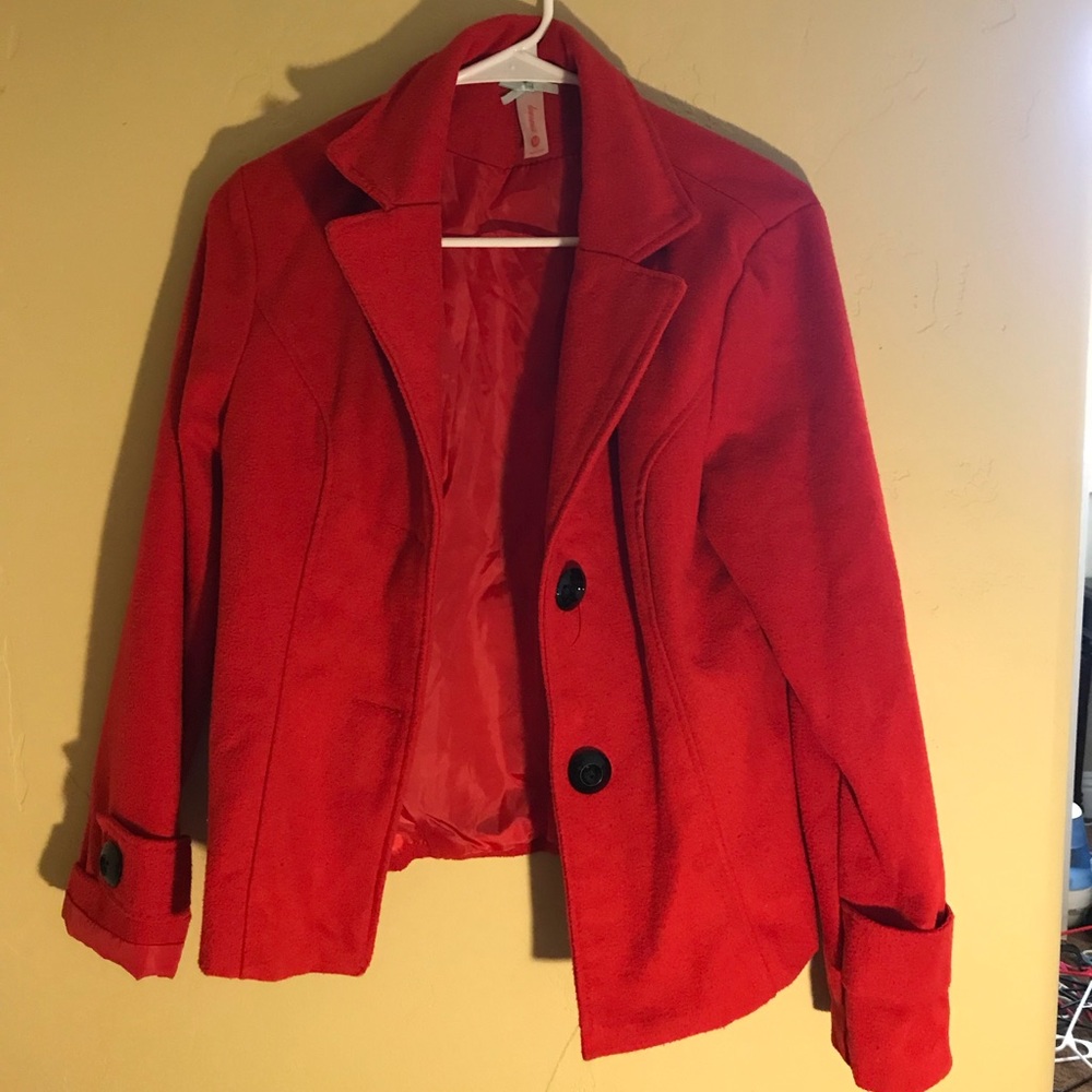 Red Pea Coat